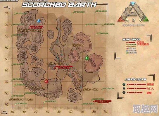 方舟生存进化焦土地图详解 ｜ 探索沙漠生存挑战